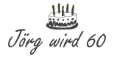 Jörg wird 60 Logo